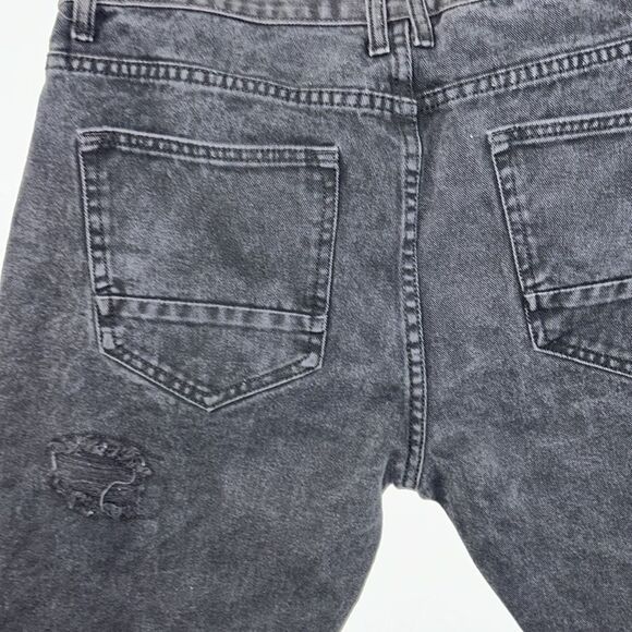 Smoke Rise Men’s Black Jeans Distressed Shorts(Size 36) - Picture 5 of 11
